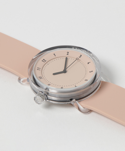 TID　Watches　（ティッド　ウォッチ　）の「TID Watches No.3 TR90 Pink/Pink Silicone Wristband <38mm>（アナログ腕時計・メンズ・ピンク・FREE）」の3枚目の写真