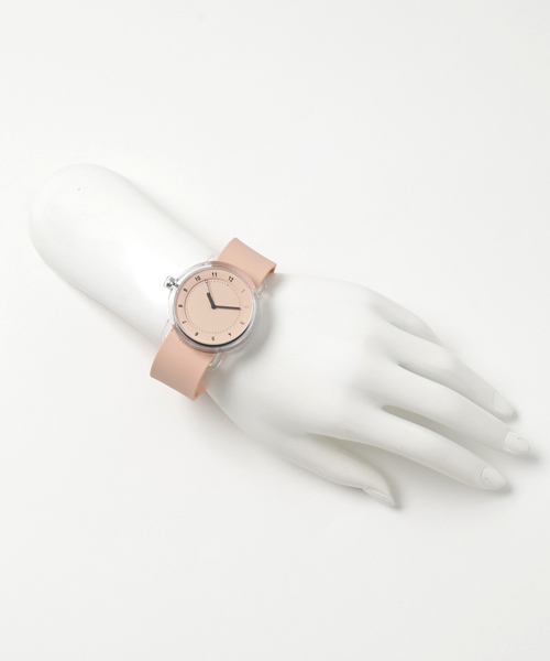 TID　Watches　（ティッド　ウォッチ　）の「TID Watches No.3 TR90 Pink/Pink Silicone Wristband <38mm>（アナログ腕時計・メンズ・ピンク・FREE）」の5枚目の写真