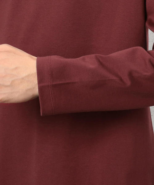 green label relaxing（グリーンレーベルリラクシング）の「CM ポンチ モックネック カットソー ◆（Tシャツ/カットソー・メンズ・ワインレッド/ホワイト/グレー・SMALL/X-SMALL/MEDIUM/LARGE）」の9枚目の写真
