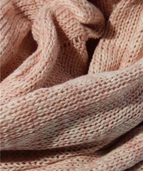 coen（コーエン）の「綿麻ミックススヌード12SS（ストール/ショール・レディース・オフホワイト/ピンク/コバルトブルー・フリー）」の4枚目の写真