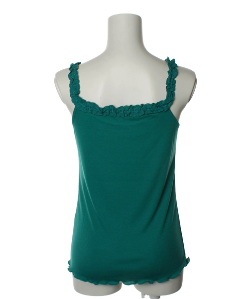 one after another NICE CLAUP（ワンアフターアナザーナイスクラップ）の「レース付きキャミ（キャミソール・レディース・ブラック/クリーム/グリーン/サーモンピンク/レッド系その他・FREE）」の6枚目の写真