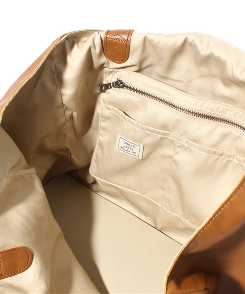 green label relaxing（グリーンレーベルリラクシング）の「レザー HORIZONTAL トートバッグ ◆（トートバッグ・メンズ・ブラック/ブラウン/ダークブラウン/レッド/ネイビー/オリーブ/コバルトブルー/ベージュ/オレンジ・フリー）」の12枚目の写真