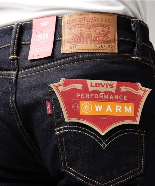 Levi's（リーバイス）の「511(TM) スリムフィット WARMジーンズ インディゴブルー INDIGO RINSED/13.39oz（デニムパンツ・メンズ・インディゴブルー・28inch/33inch/31inch/34inch/30inch/32inch/29inch/36inch/27inch）」の8枚目の写真