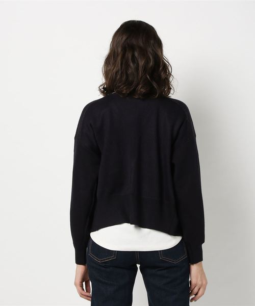 earth music&ecology(アースミュージックアンドエコロジー)の「・アーガイルニットカーディガン(カーディガン/ボレロ・レディース・ベージュ/ネイビー/グレー/アイボリー・FREE)」の6枚目の写真