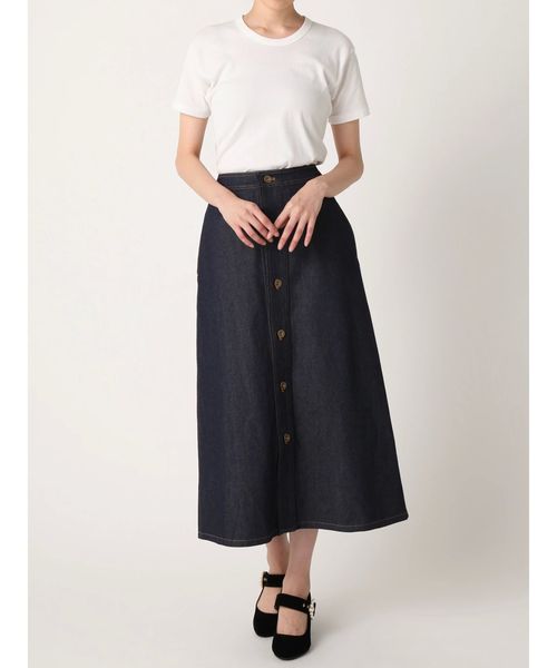 dazzlin（ダズリン）の「ロングAラインデニムスカート（デニムスカート・レディース・ブルー/インディゴブルー・MEDIUM/SMALL）」の9枚目の写真