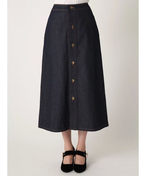 dazzlin（ダズリン）の「ロングAラインデニムスカート（デニムスカート・レディース・ブルー/インディゴブルー・MEDIUM/SMALL）」の10枚目の写真