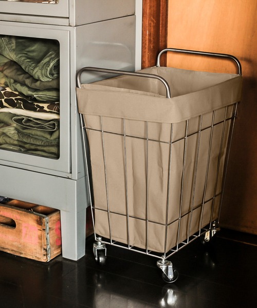 ブリッド ランドリー スクエアバスケット 収納 / BRID LAUNDRY SQUARE BASKET WITH CASTER［45L］（収納グッズ）｜西川庄六商店（ニシカワショウロクショウテン）