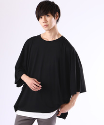 MONO-MART | スーパーオーバーサイズビッグシルエットドロップショルダーカットソー(1/2 sleeve) Super BIG T(Tシャツ/カットソー)