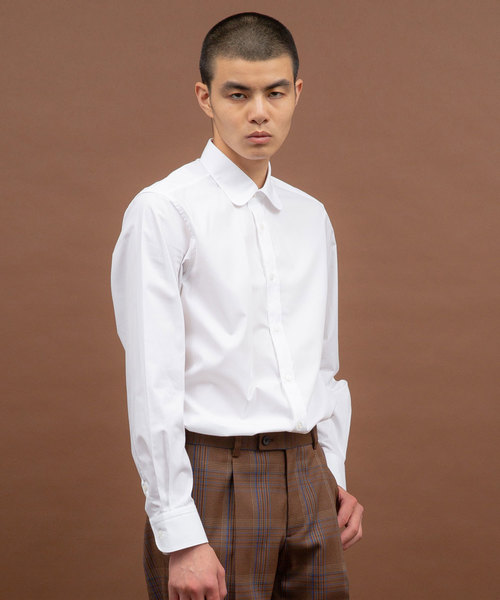 UNITED TOKYO（ユナイテッドトウキョウ）の「SOKTAS ラウンドカラーシャツ（シャツ/ブラウス・メンズ・ブルー/オフホワイト・1/2/3）」の2枚目の写真