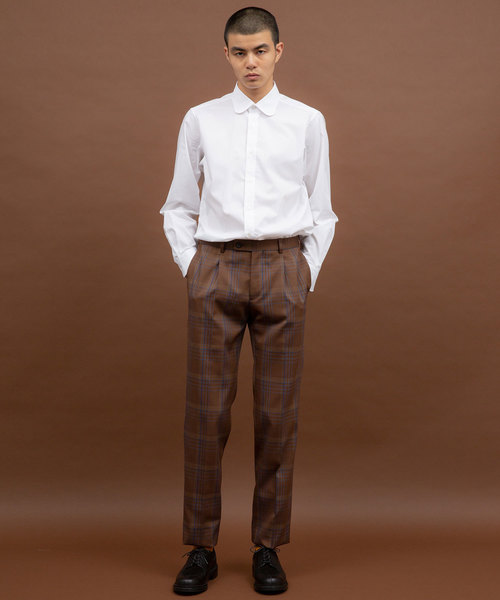 UNITED TOKYO（ユナイテッドトウキョウ）の「SOKTAS ラウンドカラーシャツ（シャツ/ブラウス・メンズ・ブルー/オフホワイト・1/2/3）」の8枚目の写真