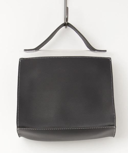 KOBE LETTUCE（コウベレタス）の「ポーチ付き☆クリア素材スクエアハンドバッグ（ハンドバッグ・レディース・オフホワイト/ブラウン/ブラック・FREE）」の8枚目の写真