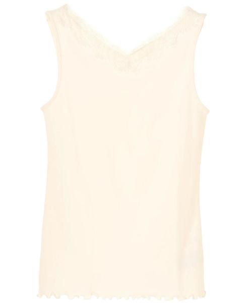 AMERICAN HOLIC（アメリカンホリック）の「・2WAYレースタンクトップ（タンクトップ・レディース・チャコールグレー/ブラック/アイボリー/マスタード・FREE）」の5枚目の写真