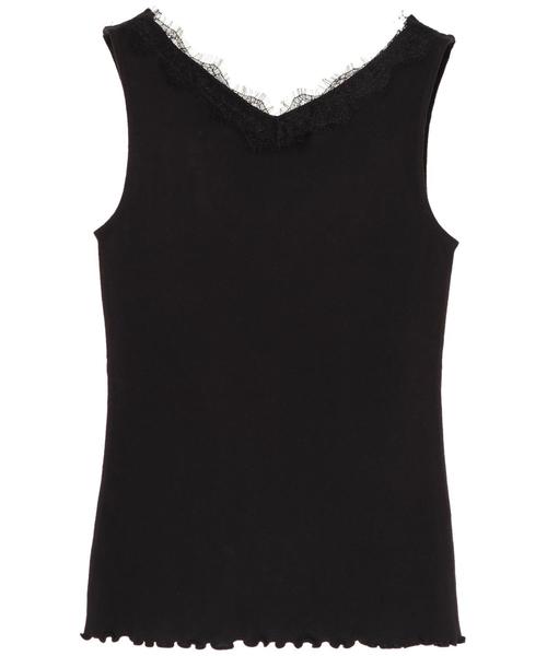 AMERICAN HOLIC（アメリカンホリック）の「・2WAYレースタンクトップ（タンクトップ・レディース・チャコールグレー/ブラック/アイボリー/マスタード・FREE）」の7枚目の写真