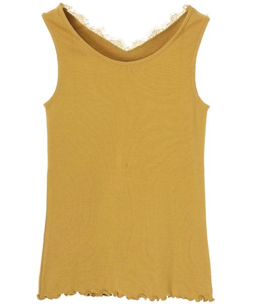 AMERICAN HOLIC（アメリカンホリック）の「・2WAYレースタンクトップ（タンクトップ・レディース・チャコールグレー/ブラック/アイボリー/マスタード・FREE）」の9枚目の写真