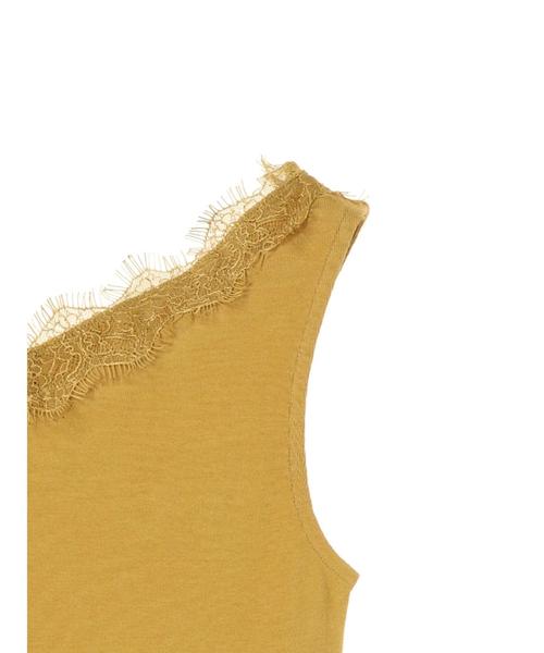 AMERICAN HOLIC（アメリカンホリック）の「・2WAYレースタンクトップ（タンクトップ・レディース・チャコールグレー/ブラック/アイボリー/マスタード・FREE）」の11枚目の写真