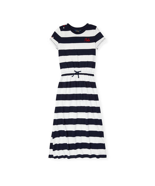 Polo Ralph Lauren Childrenswear ポロラルフローレンチャイルドウェア の ストライプド コットン マキシドレス ワンピース Wear