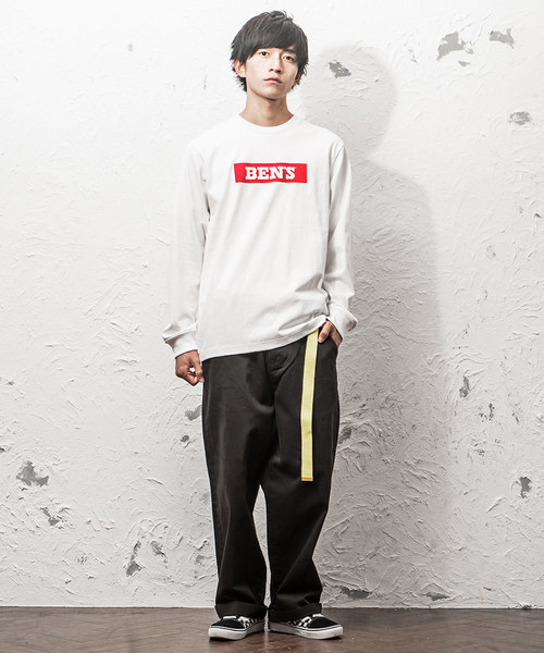 MinoriTY（マイノリティ）の「ワイドチノパンツ ガチャベル付（チノパンツ・メンズ・ブラック/ベージュ/ブラック系その他/ベージュ系その他・M/L）」の11枚目の写真