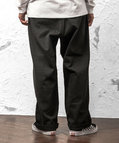 MinoriTY（マイノリティ）の「ワイドチノパンツ ガチャベル付（チノパンツ・メンズ・ブラック/ベージュ/ブラック系その他/ベージュ系その他・M/L）」の16枚目の写真