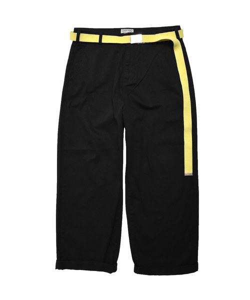 MinoriTY（マイノリティ）の「ワイドチノパンツ ガチャベル付（チノパンツ・メンズ・ブラック/ベージュ/ブラック系その他/ベージュ系その他・M/L）」の18枚目の写真