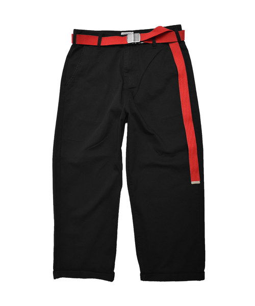 MinoriTY（マイノリティ）の「ワイドチノパンツ ガチャベル付（チノパンツ・メンズ・ブラック/ベージュ/ブラック系その他/ベージュ系その他・M/L）」の9枚目の写真