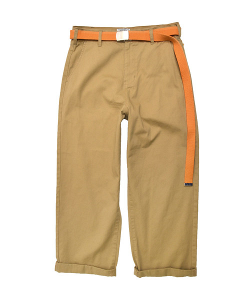 MinoriTY（マイノリティ）の「ワイドチノパンツ ガチャベル付（チノパンツ・メンズ・ブラック/ベージュ/ブラック系その他/ベージュ系その他・M/L）」の15枚目の写真