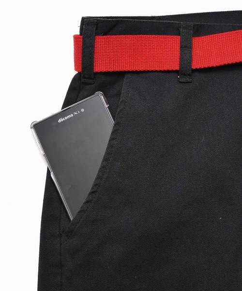 MinoriTY（マイノリティ）の「ワイドチノパンツ ガチャベル付（チノパンツ・メンズ・ブラック/ベージュ/ブラック系その他/ベージュ系その他・M/L）」の6枚目の写真