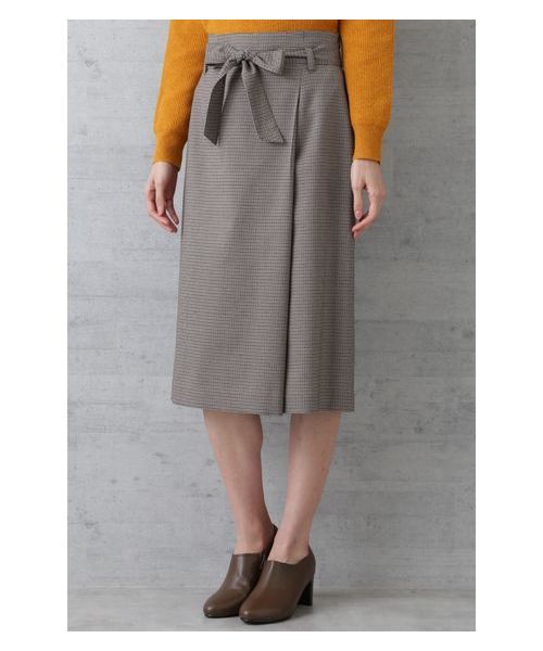 NATURAL BEAUTY BASIC（ナチュラルビューティーベーシック）の「ベルテッドストレートスカート（スカート・レディース・ベージュ系その他/カーキ・MEDIUM/X-SMALL/SMALL）」の6枚目の写真