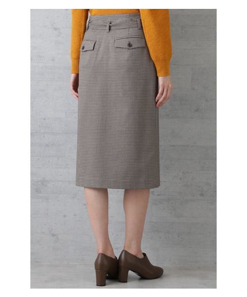 NATURAL BEAUTY BASIC（ナチュラルビューティーベーシック）の「ベルテッドストレートスカート（スカート・レディース・ベージュ系その他/カーキ・MEDIUM/X-SMALL/SMALL）」の8枚目の写真