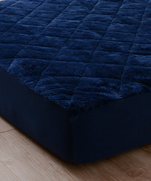 もちふわ触感【EMOORHEAT】エムールヒート(R)あったかフランネルキルトボックスシーツ/セミダブル（寝具）｜EMOOR（エムール）