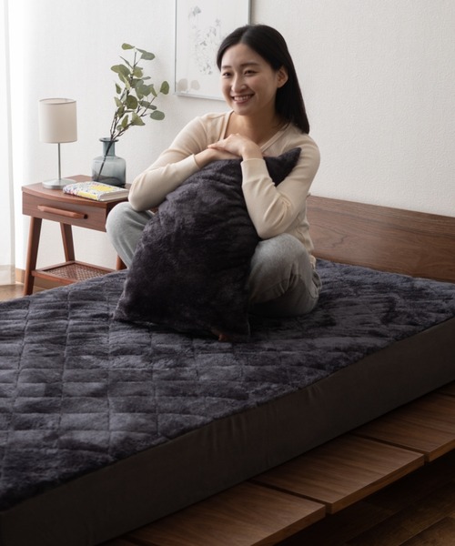 もちふわ触感【EMOORHEAT】エムールヒート(R)あったかフランネルキルトボックスシーツ/セミダブル（寝具）｜EMOOR（エムール）