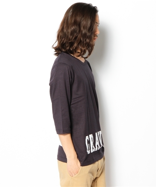 WEGO（ウィゴー）の「WEGO/モノトーンナンバリングTee（7）（Tシャツ/カットソー・メンズ・ホワイト/ブラック・LARGE/MEDIUM）」の4枚目の写真