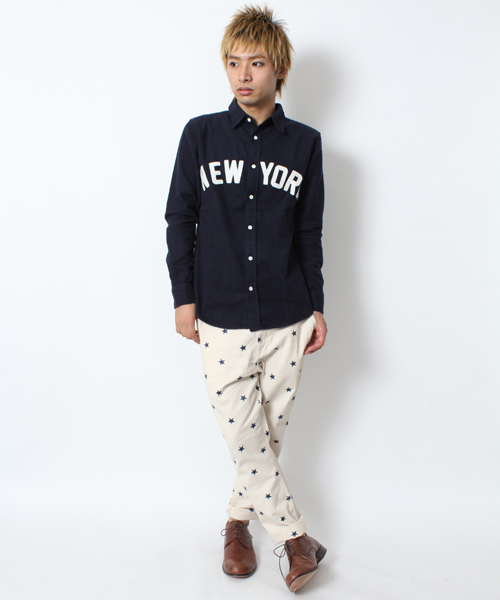 WEGO（ウィゴー）の「WEGO/ワッペンロゴネルシャツ（シャツ/ブラウス・メンズ・ブラック/カーキ/ネイビー・MEDIUM/LARGE）」の12枚目の写真