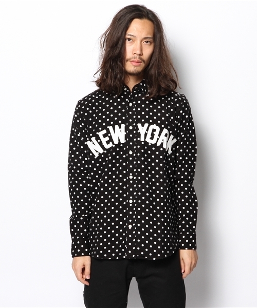 WEGO（ウィゴー）の「WEGO/ワッペンロゴネルシャツ（シャツ/ブラウス・メンズ・ブラック/カーキ/ネイビー・MEDIUM/LARGE）」の4枚目の写真