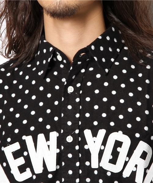 WEGO（ウィゴー）の「WEGO/ワッペンロゴネルシャツ（シャツ/ブラウス・メンズ・ブラック/カーキ/ネイビー・MEDIUM/LARGE）」の7枚目の写真