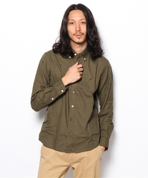 green label relaxing(グリーンレーベルリラクシング)の「B/CR VIYELLA/P EMB BDシャツ ③(シャツ/ブラウス・メンズ・ダークグリーン/ネイビー/イエロー/オリーブ/ホワイト・SMALL/MEDIUM/LARGE/X-LARGE)」の4枚目の写真