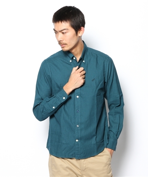 green label relaxing(グリーンレーベルリラクシング)の「B/CR VIYELLA/P EMB BDシャツ ③(シャツ/ブラウス・メンズ・ダークグリーン/ネイビー/イエロー/オリーブ/ホワイト・SMALL/MEDIUM/LARGE/X-LARGE)」の3枚目の写真