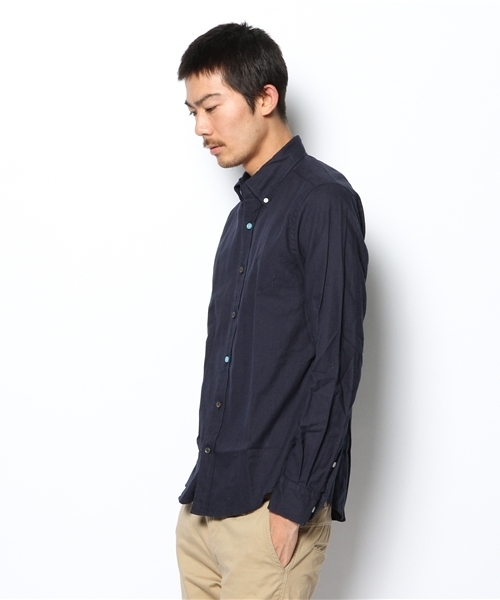 green label relaxing(グリーンレーベルリラクシング)の「B/CR VIYELLA/P EMB BDシャツ ③(シャツ/ブラウス・メンズ・ダークグリーン/ネイビー/イエロー/オリーブ/ホワイト・SMALL/MEDIUM/LARGE/X-LARGE)」の7枚目の写真