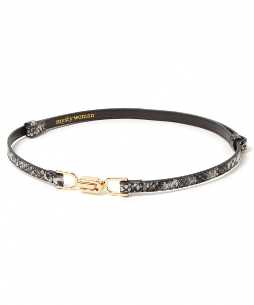 mysty woman（ミスティウーマン）の「ビットベルト 828287（ベルト・レディース・ブラック/ブラウン/シルバー/グレー/ベージュ・FREE）」の3枚目の写真