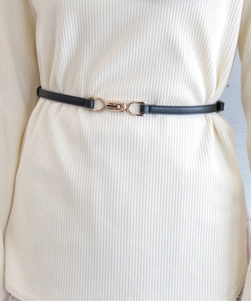 mysty woman（ミスティウーマン）の「ビットベルト 828287（ベルト・レディース・ブラック/ブラウン/シルバー/グレー/ベージュ・FREE）」の13枚目の写真