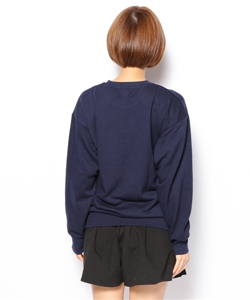 WEGO（ウィゴー）の「WEGO/BROOKLYNスウェット（スウェット・レディース・ホワイト/杢グレー/ネイビー/レッド・FREE）」の7枚目の写真