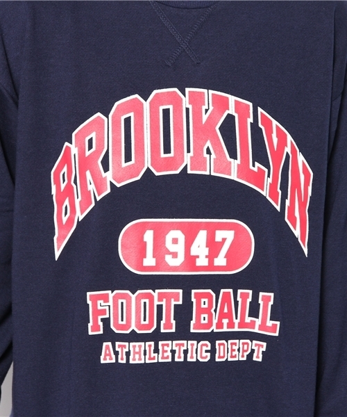 WEGO（ウィゴー）の「WEGO/BROOKLYNスウェット（スウェット・レディース・ホワイト/杢グレー/ネイビー/レッド・FREE）」の10枚目の写真