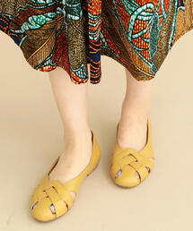 BEAUTY&YOUTH UNITED ARROWS | BY∴ レザークロスフラットパンプス о(パンプス)