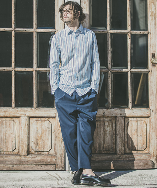 CAMBIO（カンビオ）の「mp6822-TRタックテーパードパンツ（その他パンツ・メンズ・ブラック/ベージュ/ネイビー/グレー・S/M/L）」の21枚目の写真