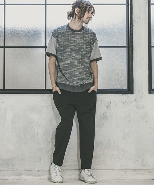 CAMBIO（カンビオ）の「mp6822-TRタックテーパードパンツ（その他パンツ・メンズ・ブラック/ベージュ/ネイビー/グレー・S/M/L）」の15枚目の写真