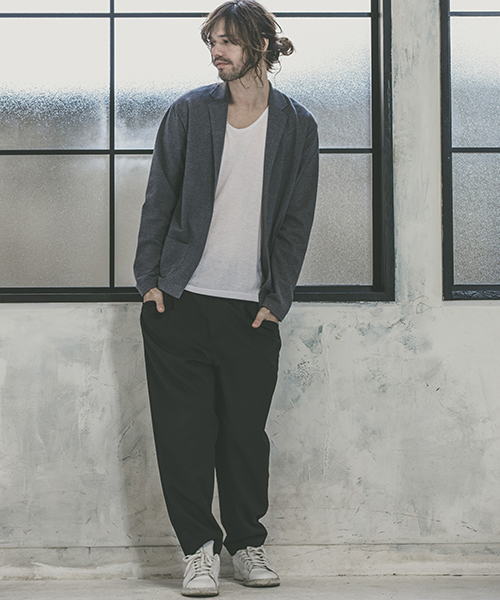 CAMBIO（カンビオ）の「mp6822-TRタックテーパードパンツ（その他パンツ・メンズ・ブラック/ベージュ/ネイビー/グレー・S/M/L）」の18枚目の写真