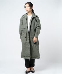 ロング コットン ナイロン ジャケット