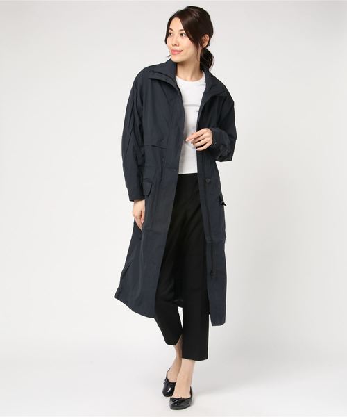 ロング コットン ナイロン ジャケット