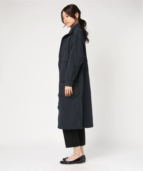 Calvin Klein Jeans（カルヴァンクラインジーンズ）の「ロング コットン ナイロン ジャケット（ナイロンジャケット・レディース・ブラック/オリーブ・S/M/L）」の5枚目の写真