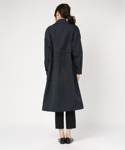 Calvin Klein Jeans（カルヴァンクラインジーンズ）の「ロング コットン ナイロン ジャケット（ナイロンジャケット・レディース・ブラック/オリーブ・S/M/L）」の3枚目の写真