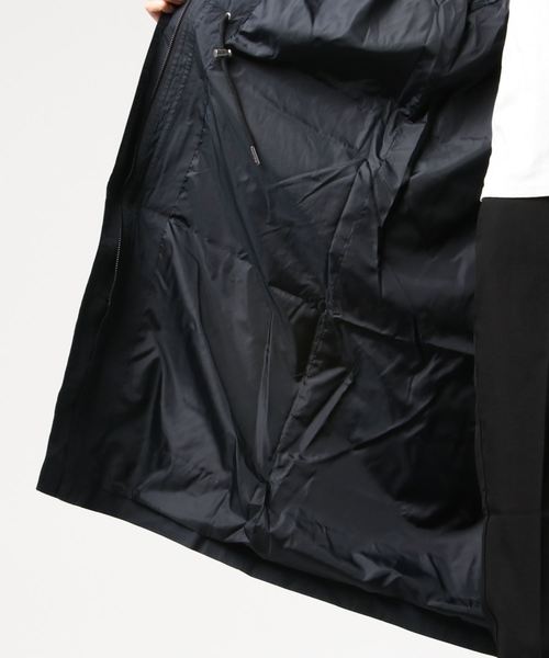 Calvin Klein Jeans（カルヴァンクラインジーンズ）の「ロング コットン ナイロン ジャケット（ナイロンジャケット・レディース・ブラック/オリーブ・S/M/L）」の4枚目の写真